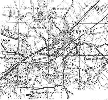 План района Таураге