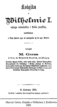 М.Гресс, 'Книга о Вильгельме I', 1889 год
