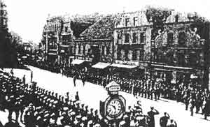 Парад русских войск в Инстербурге 5 сентября 1914 года