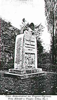 Памятник героям драгунского полка принца Альбрехта в Тильзите