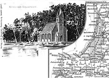 Церковь в Шварцорте на открытке рубежа 19-20 веков