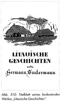 Обложка книги Г.Зудерманна 'Литовские истории'
