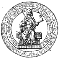 Печать чешского короля Пржемысла II Отакара (13 век) 