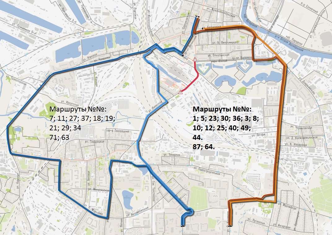 время маршрутов автобусов калининград